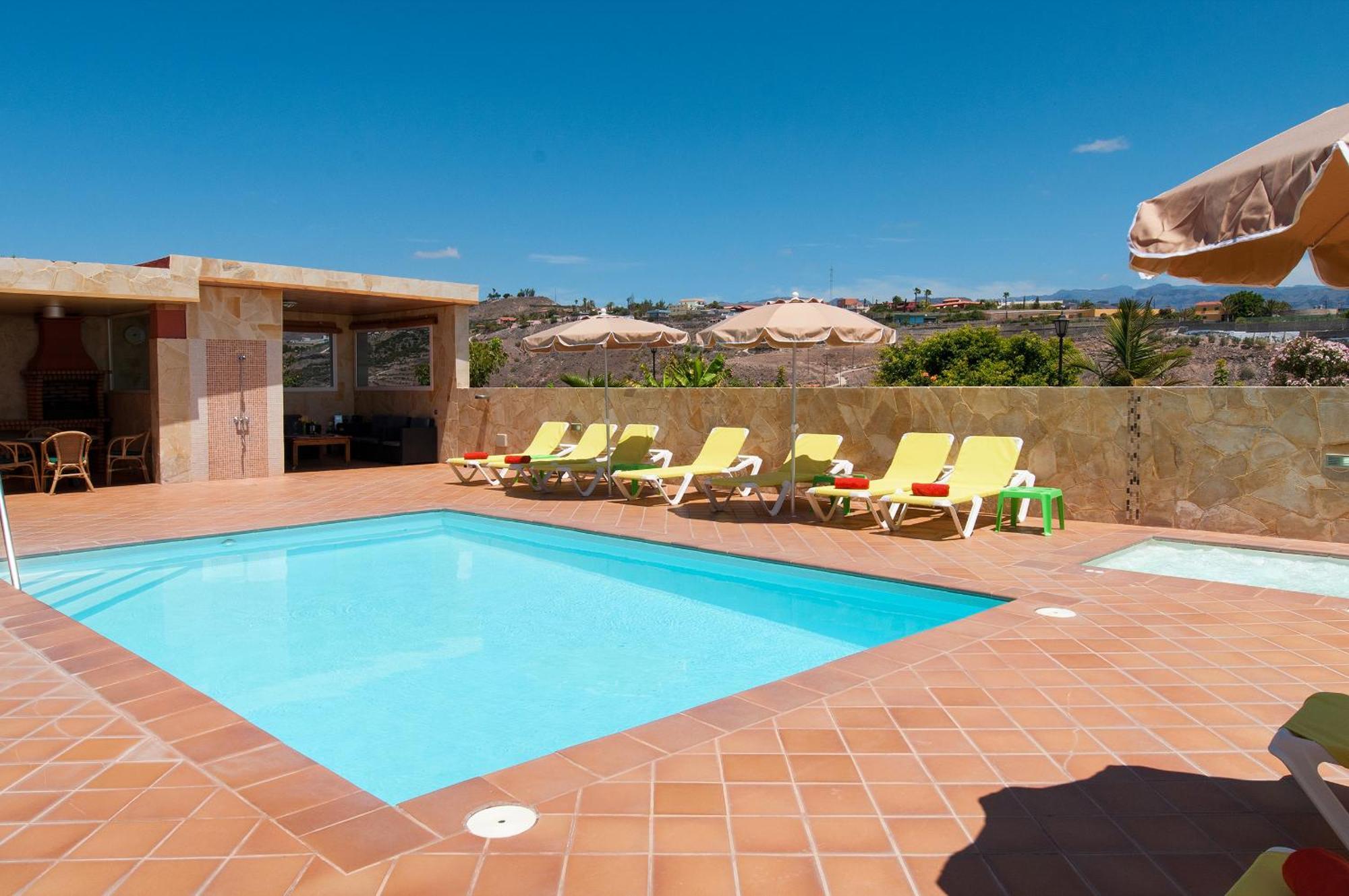 Villa Los Azules With Pool And Jacuzzi Maspalomas  Exterior photo