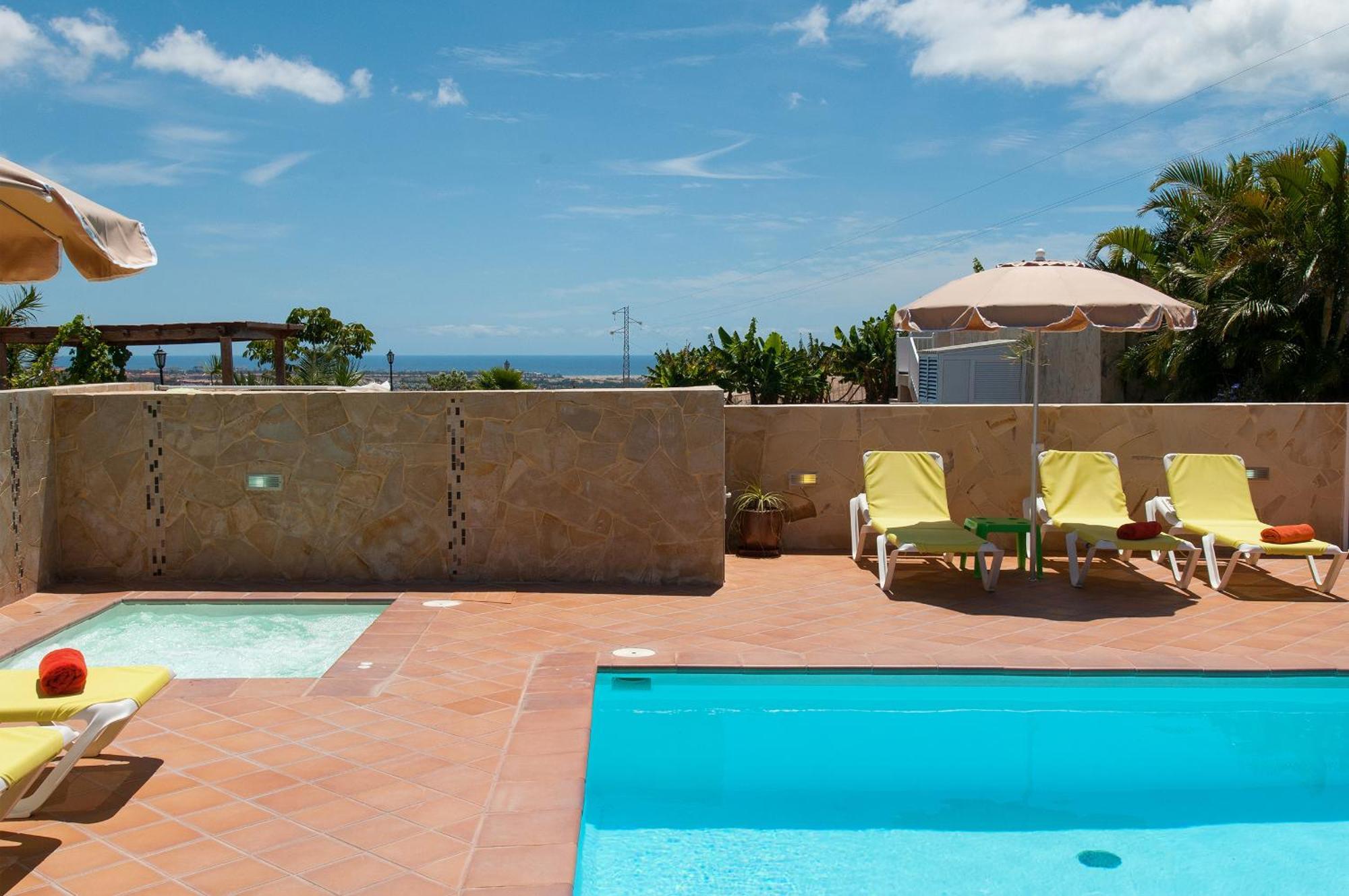 Villa Los Azules With Pool And Jacuzzi Maspalomas  Exterior photo